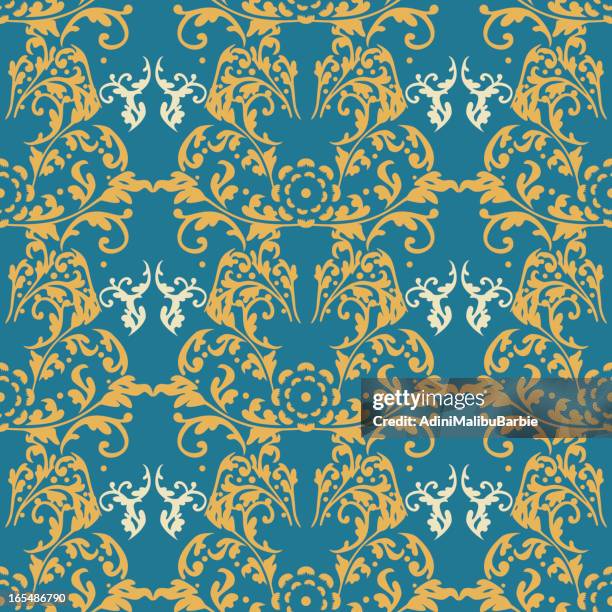 seamless tiled wallpaper xv - tapestry stock illustrations
