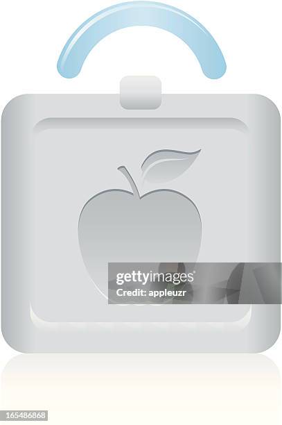 lunch box - school dinner stock illustrations