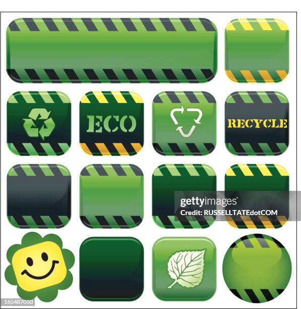eco warning panels - thinking reflecting stock illustrations