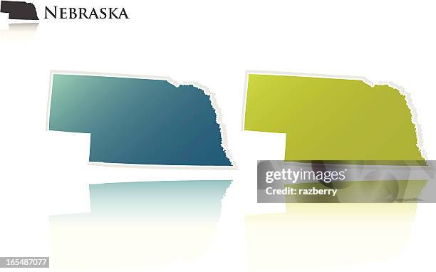 nebraska state graphic - nebraska state stock illustrations