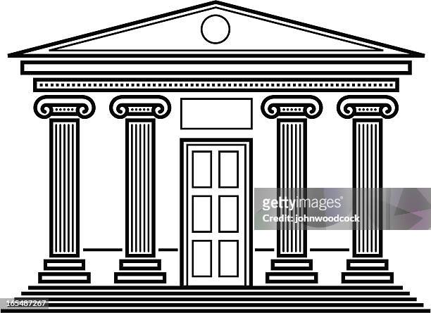antiker tempel. - corinthian stock-grafiken, -clipart, -cartoons und -symbole