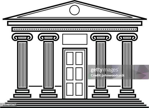 classical temple. - ionic stock illustrations