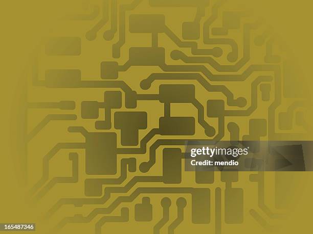 microcircuit closeup - computer chip close up stock illustrations