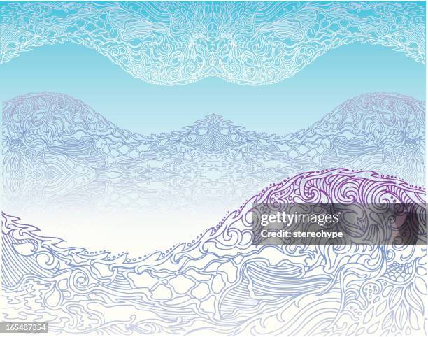 mountains - himalayan stock illustrations