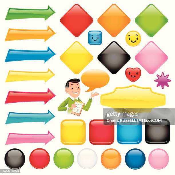 plastic fantastic! - reflective surface stock illustrations