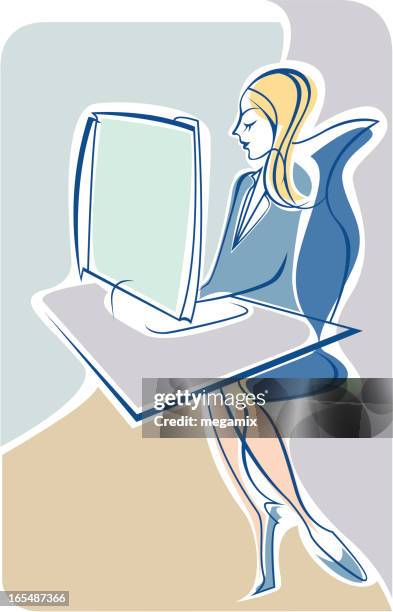 working. - stereotypically middle class stock illustrations