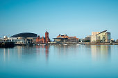 Cityscape image of Cardiff Bay in Wales, United Kingdom