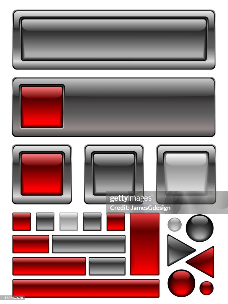 Global Swatch Web Buttons Square High-Res Vector Graphic - Getty Images