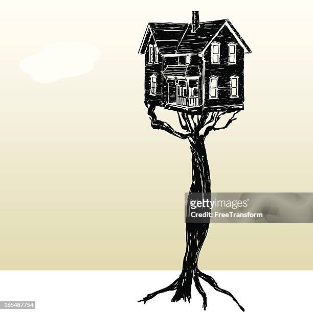 248 Tree House High Res Illustrations - Getty Images