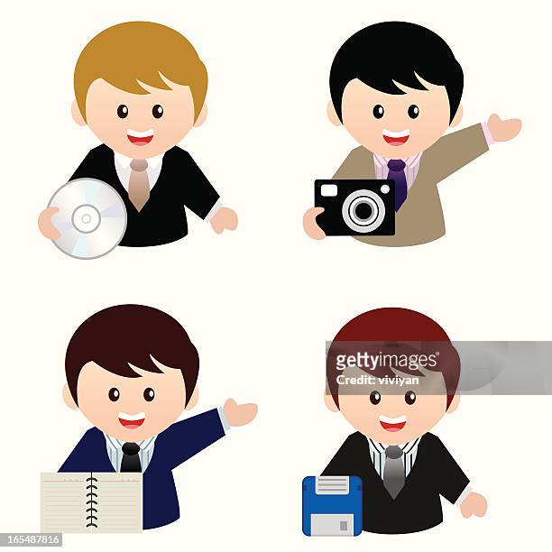 business icon set 08 - class rom stock illustrations