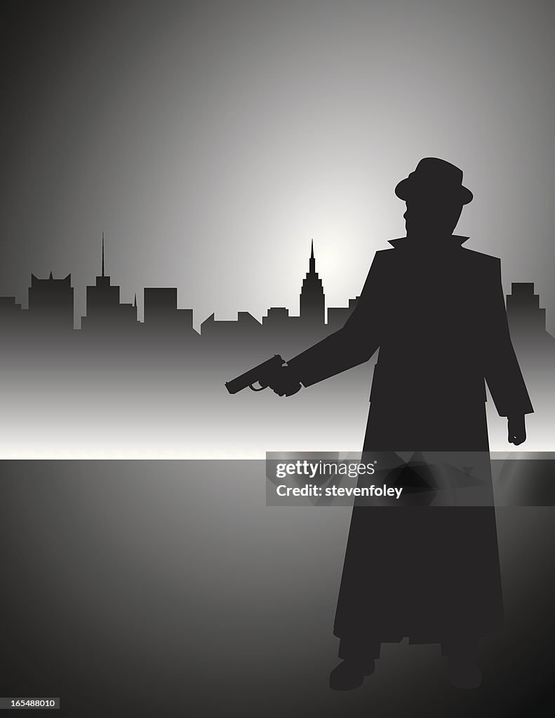 Film Noir Detective Gunman