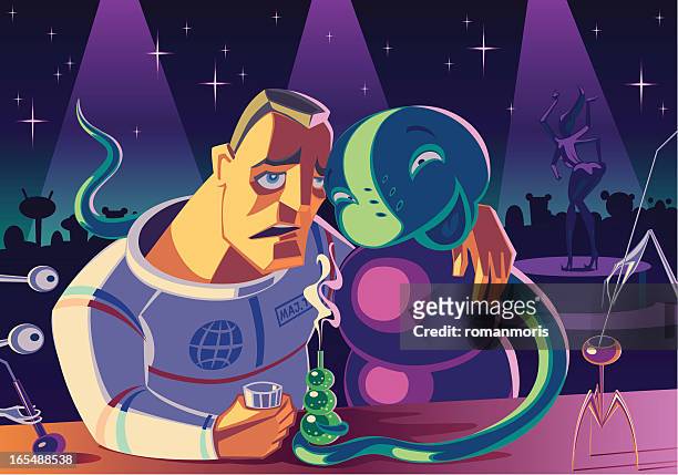 ilustrações de stock, clip art, desenhos animados e ícones de clube intergaláctico - astronaut