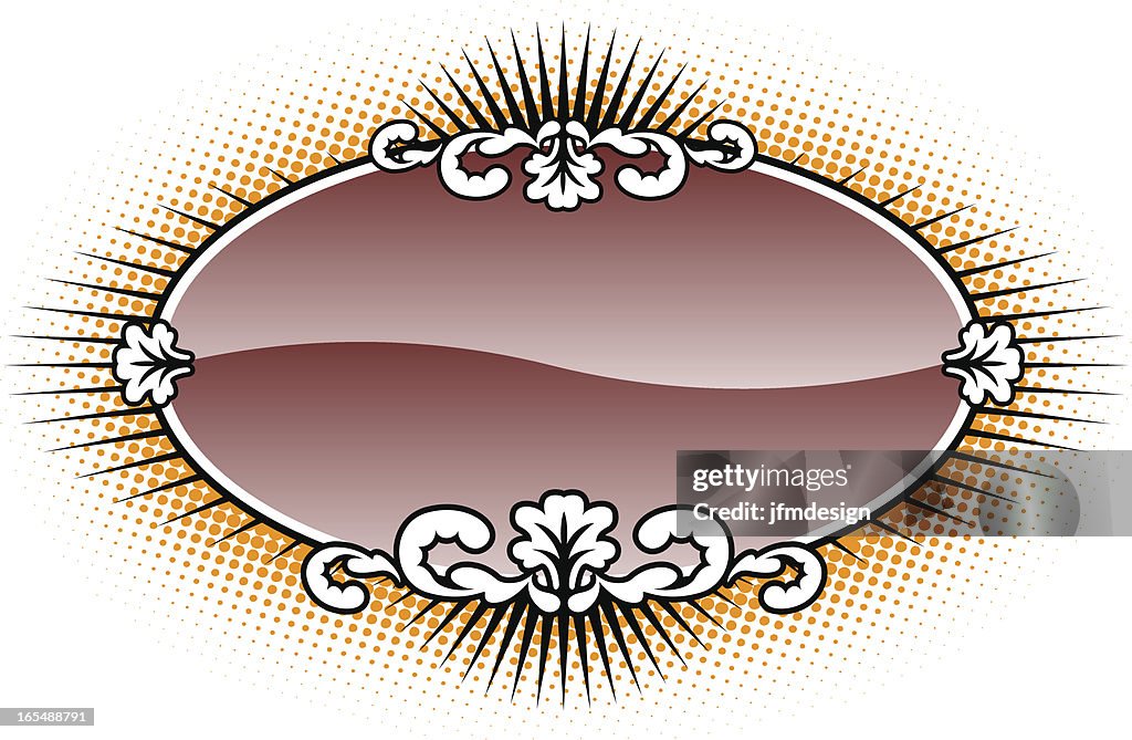 Vielseitige oval-déco-Gestell