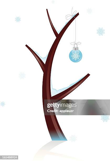loner - bare tree stock illustrations