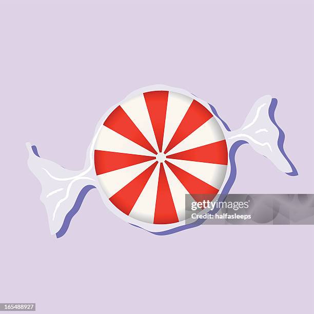 ilustraciones, imágenes clip art, dibujos animados e iconos de stock de menta piperina - envoltorio de dulce