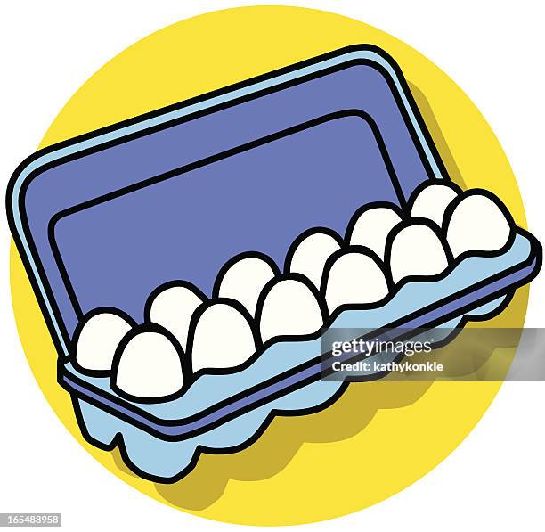 dozen eggs - dozen eggs stock illustrations