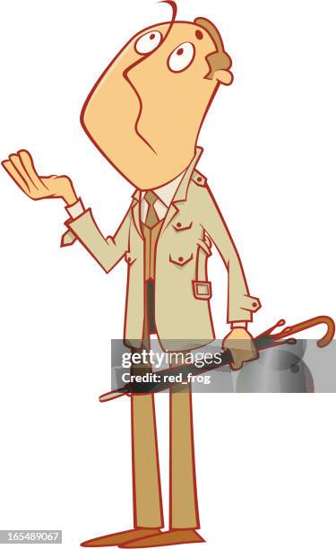 rain? - raincoat stock illustrations