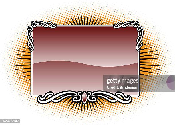 eclectic deco frame - eclectic stock illustrations