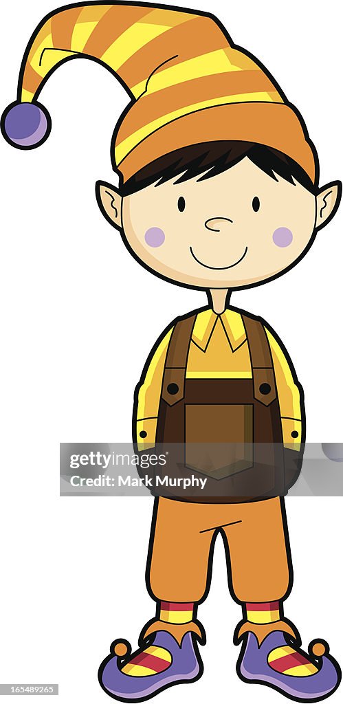 Cute Christmas Elf High-Res Vector Graphic - Getty Images