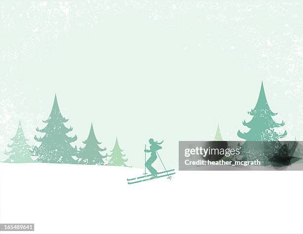 stockillustraties, clipart, cartoons en iconen met ski - white powder