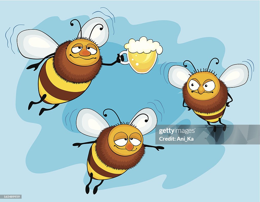 Drunk bees