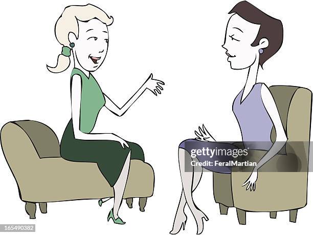 psychiatrische couch - psychiatercouch stock-grafiken, -clipart, -cartoons und -symbole