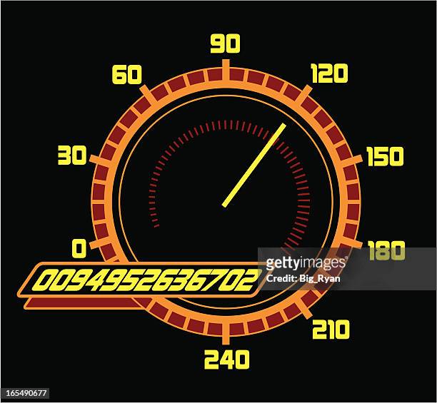 futureistic speedometer - futuristic speedometer stock illustrations