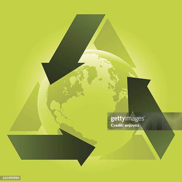 global recycling - save the earth vector stock illustrations