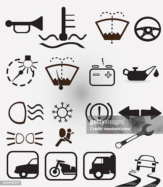 indikator symbole - scheibenwischer stock-grafiken, -clipart, -cartoons und -symbole