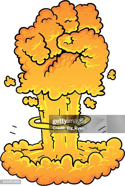 punch bomb - mushroom cloud explosion stock illustrations
