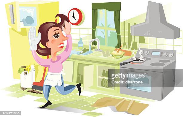 Moms Kitchen Disaster High-Res Vector Graphic - Getty Images