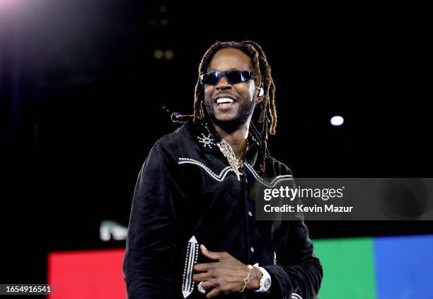 Chainz performs onstage during the "RENAISSANCE WORLD TOUR" at SoFi Stadium on September 01, 2023 in Inglewood, California.