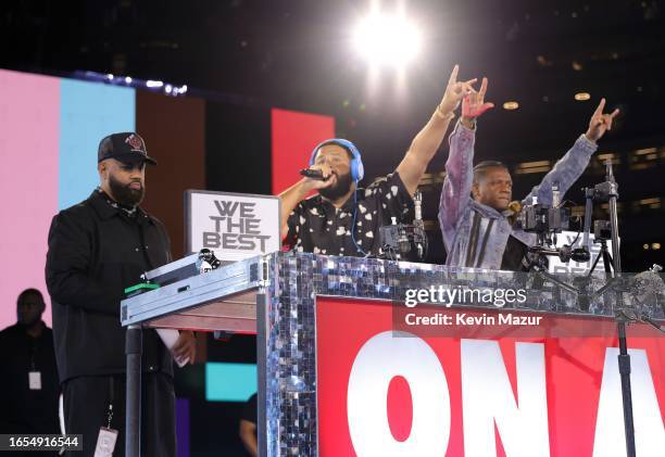 Khaled performs onstage during the "RENAISSANCE WORLD TOUR" at SoFi Stadium on September 01, 2023 in Inglewood, California.