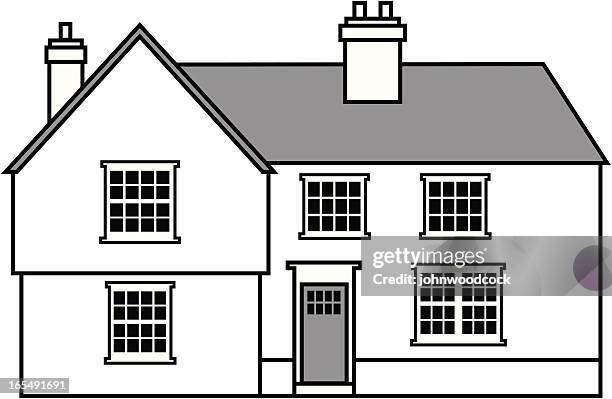 town house - 17th century stock illustrations
