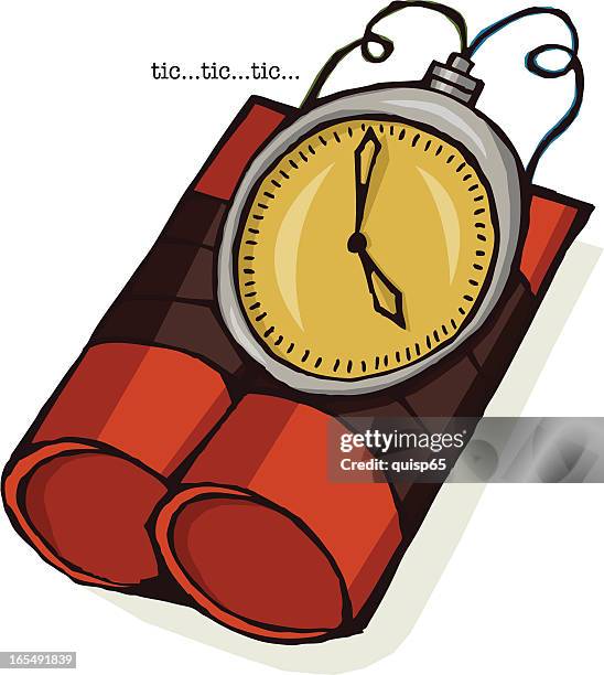 time bomb - dynamite stock illustrations