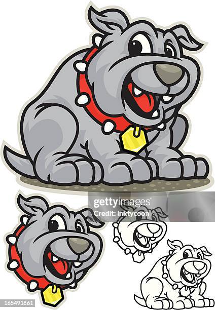 little bulldog - bulldog stock illustrations
