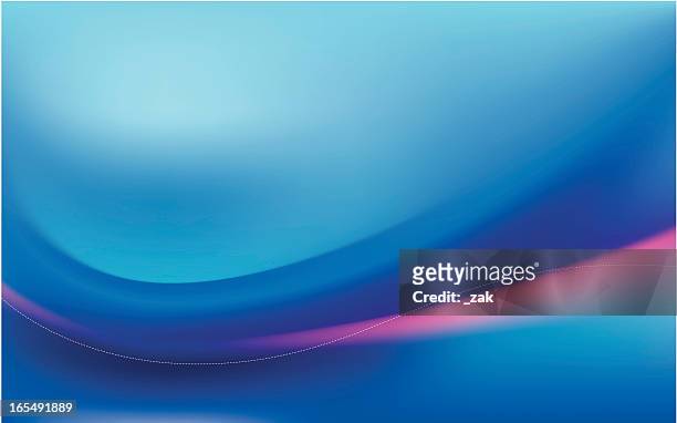 abstract background with blue and pink swooshes - computer stock illustrations