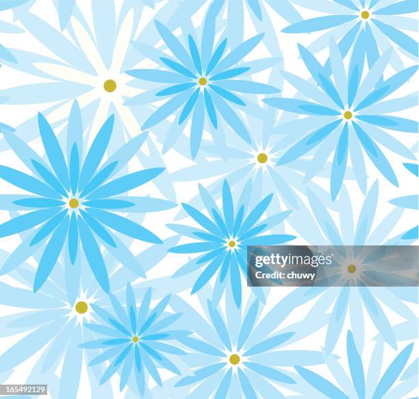 spring pattern - african violet stock illustrations