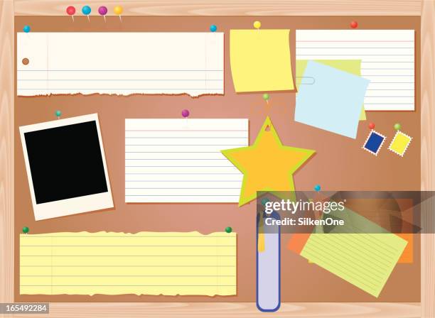 bildbanksillustrationer, clip art samt tecknat material och ikoner med bulletin board - anslagstavla