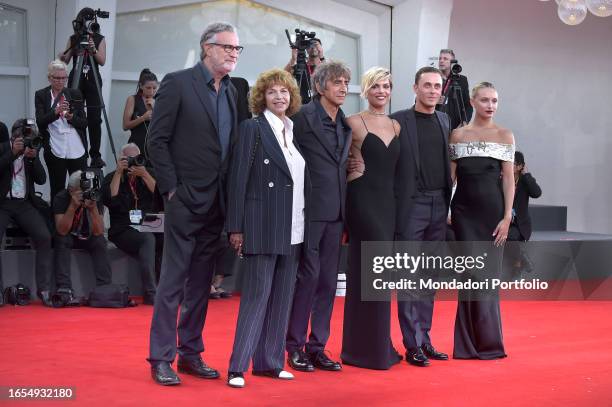 Italian actors Beatrice Vendramin, Matteo Olivetti, Micaela Ramazzotti, Sergio Rubini, Anna Galiena and Max Tortora at the 80 Venice International...