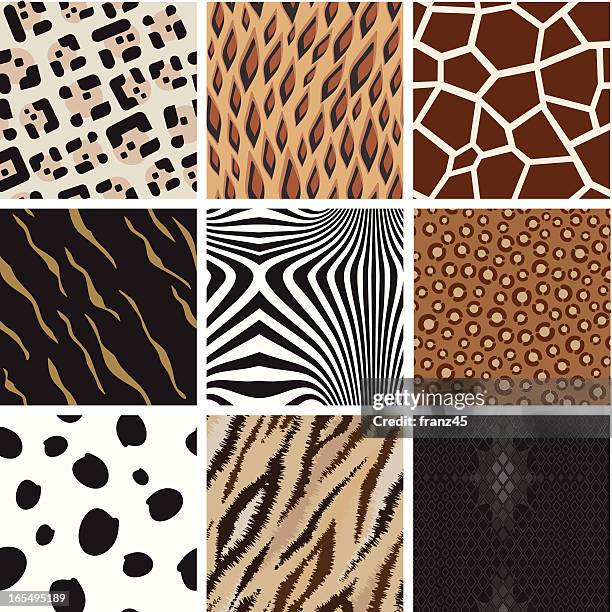 nahtlose abstrakte tierische hintergrund muster - animal print stock-grafiken, -clipart, -cartoons und -symbole