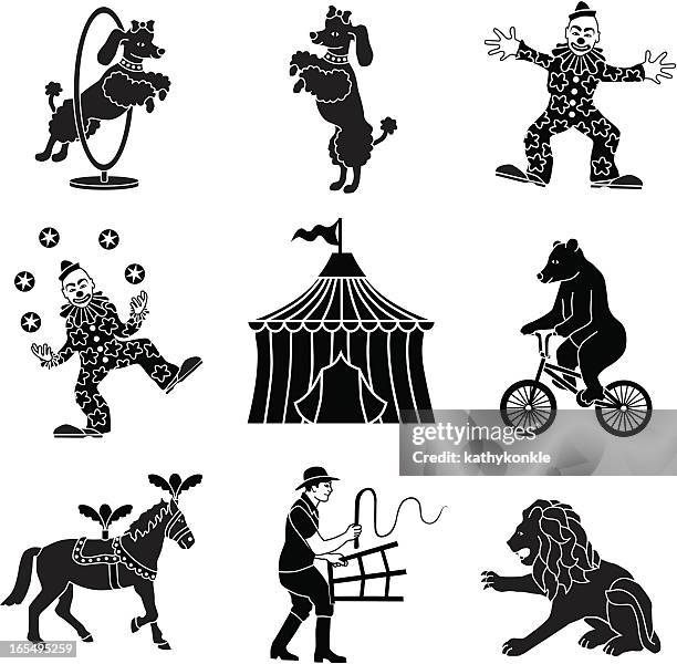 circus - dompteur stock-grafiken, -clipart, -cartoons und -symbole