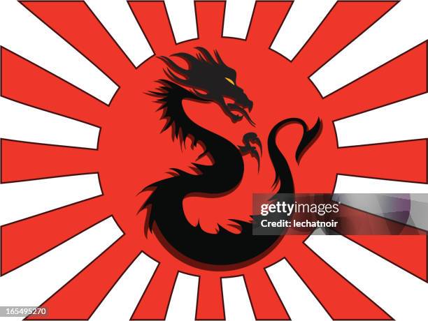 dragon - japanese dragon stock illustrations