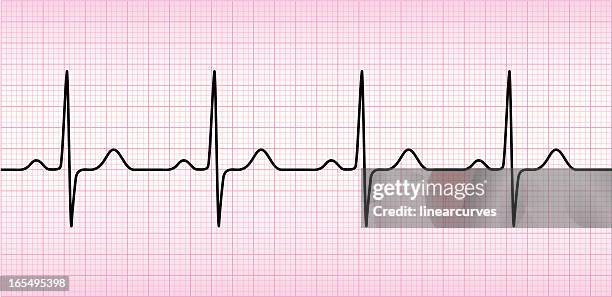 illustrazioni stock, clip art, cartoni animati e icone di tendenza di onda dell'ecg - heartbeat