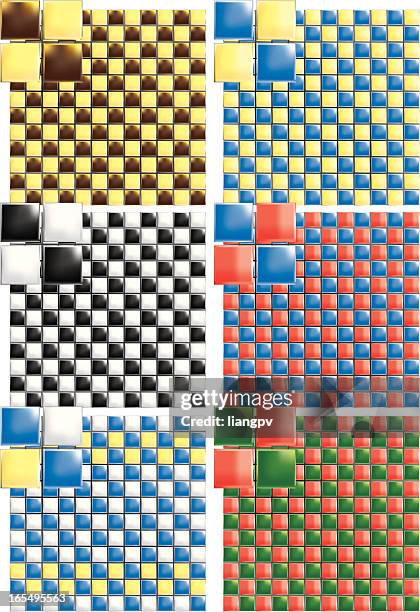 mosaic & tiles - quadrant instrument of measurement stock illustrations