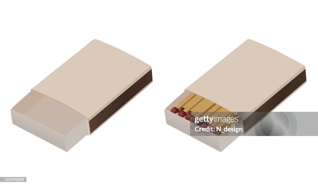 Leere Streichholzschachtel