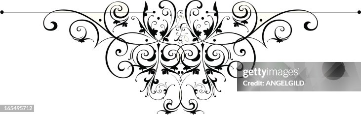 Ornate Centre Scroll High-Res Vector Graphic - Getty Images
