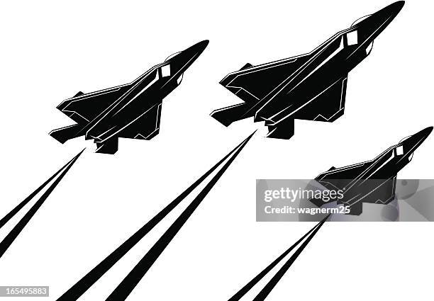 f22 raptor v - raptors stock illustrations