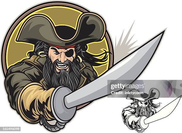 pirate fight - pirate criminal stock illustrations