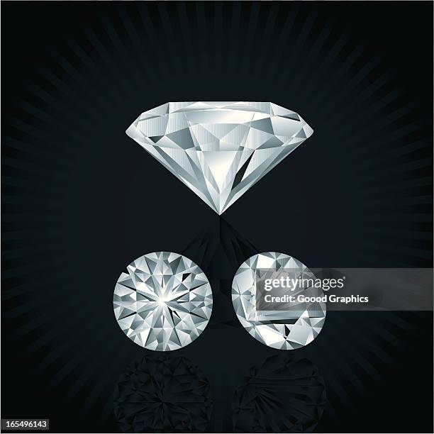 diamonds - diamant stock illustrations